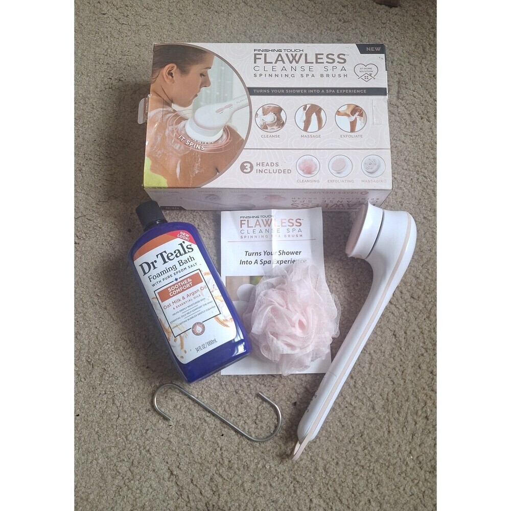 Flawless Finishing Touch Spa Body Brush and DR Teal's Foaming Bath